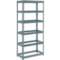 Global Equipment Extra Heavy Duty Shelving 36"W x 12"D x 96"H With 6 Shelves, No Deck, Gray 717276